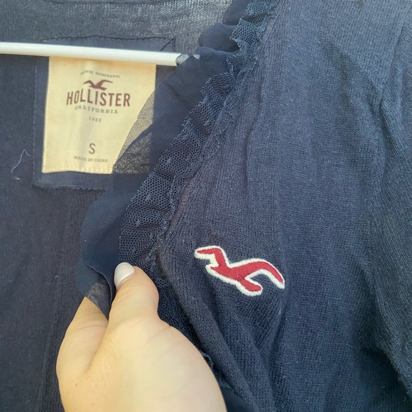 Navy Hollister Cardigan - Picture 2 of 5